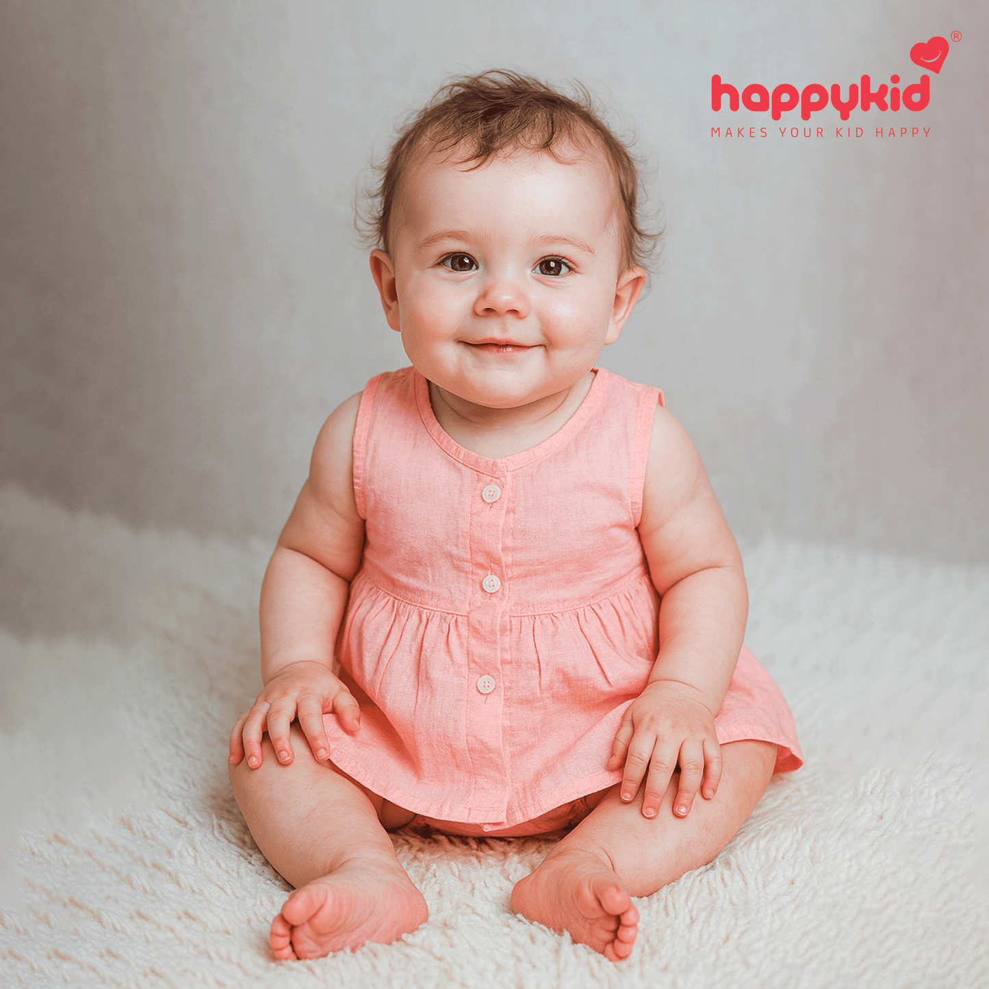 Baby Girls Voile Cotton Dress Set (0–3 Months)