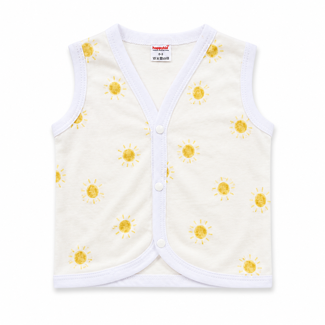 HappyKid Cotton Baby Jabala 0–6 Months – 6 Pack