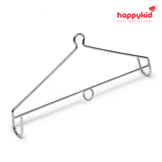 Happykid Metal Hanger for Baby Cradle Spring, Thottil, Jhoola, Palna, Jula, Swings (0-24 Months) | 20KG Capacity | 38CM Wide (Silver)