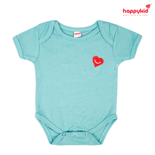 HappyKid Baby Cotton Bodysuit Set – Printed & Plain Onesies for Newborns (0–6 Months)