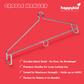 HappyKid Premium Baby Cradle Combo with Adjustable Window Hanger & Bed Cradle – 6 in 1 | Combo 7
