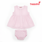 Baby Girls Voile Cotton Dress Set (0–3 Months)