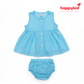 Baby Girls Voile Cotton Dress Set (0–3 Months)