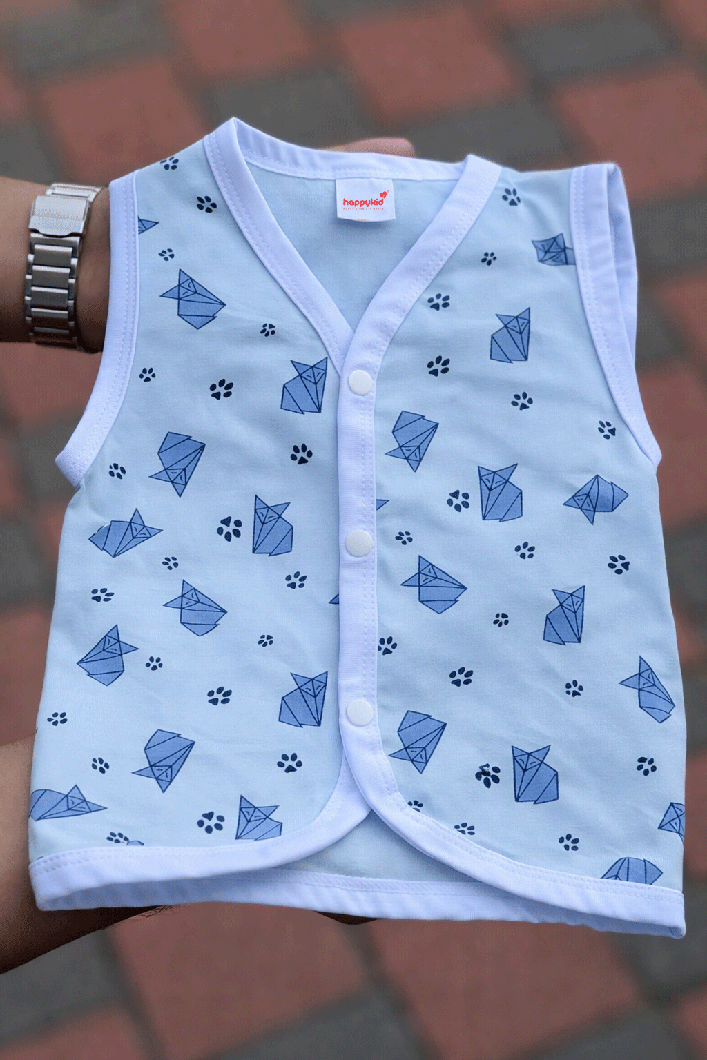Jabala Wings Newborn Baby Vest 3 pcs Set | Soft Cotton Sleeveless Jabala Top (0–3 Months)