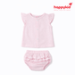 Baby Girls Voile Cotton Dress Set (0–3 Months)