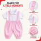 Rex Cotton Baby Suspender Outfit Set – Shirt & Pants