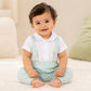 Rex Cotton Baby Suspender Outfit Set – Shirt & Pants