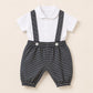 Rex Cotton Baby Suspender Outfit Set – Shirt & Pants