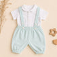 Rex Cotton Baby Suspender Outfit Set – Shirt & Pants