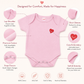 HappyKid Cotton Baby Bodysuit – Short Sleeve, 0–3 Months