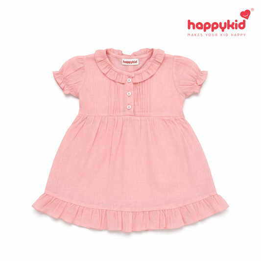 Baby Girls Voile Cotton Dress Set (3–18 Months)