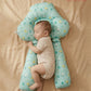 Baby Adjustable Pillow with 3-Side Support | Soft Cotton Infant Positioning Pillow | Newborn to Toddler Comfort Pillow