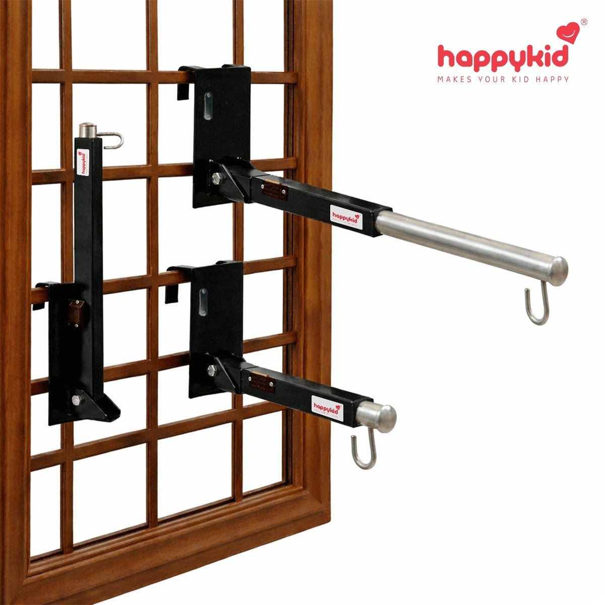 HappyKid Baby Bed Cradle Combo with Adjustable Window Hanger & Triangle Spring – 5 in 1 | Combo 6