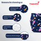 Baby Cloth Diaper Combo – 3 Diapers & 6 Insert Pads