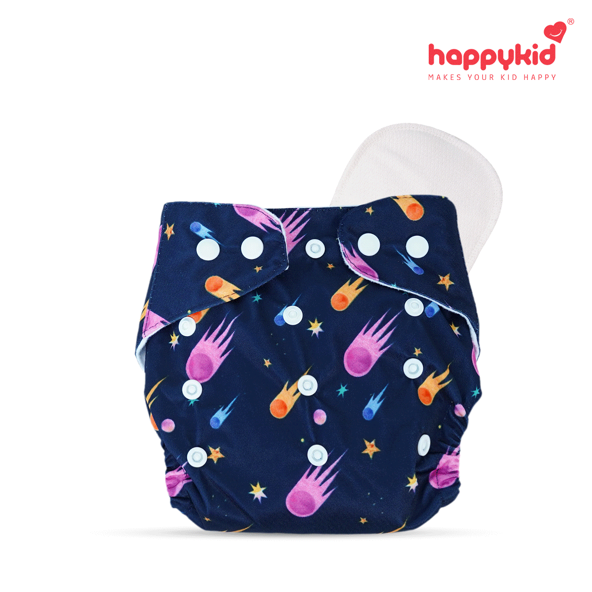 Baby Cloth Diaper Combo – 3 Diapers & 6 Insert Pads