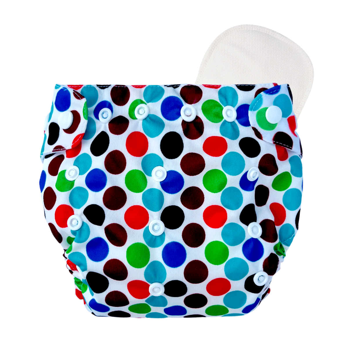 Baby Cloth Diaper Combo – 3 Diapers & 6 Insert Pads