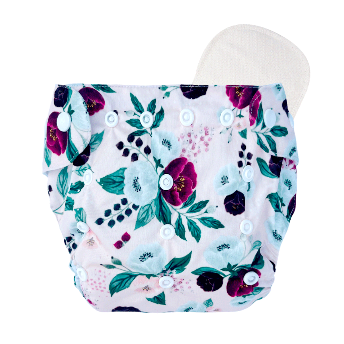 Baby Cloth Diaper Combo – 3 Diapers & 6 Insert Pads
