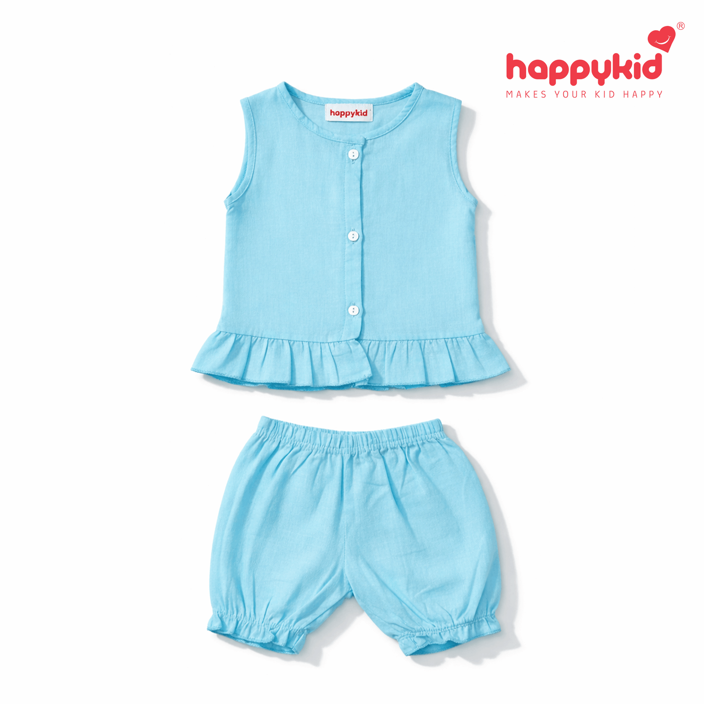Baby Girls Voile Cotton Dress Set (0–3 Months)