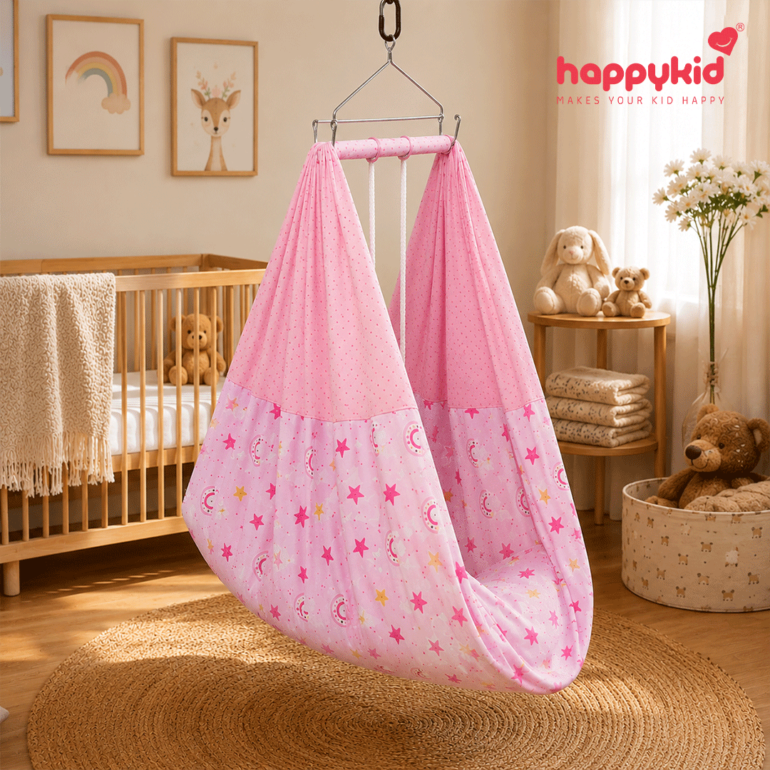 Premium Baby Hanging Cradle Complete Set with Adjustable Window Hanger – 7 in 1 | Combo 10