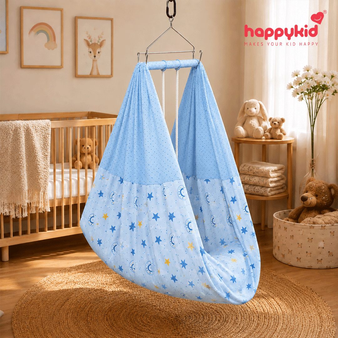 Premium Baby Hanging Cradle Complete Set with Adjustable Window Hanger – 7 in 1 | Combo 10